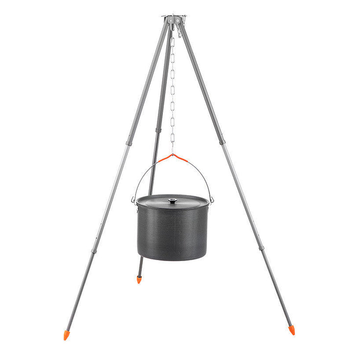 Unleash Your Outdoor Culinary Skills with the Fire Pit Hanging Pot Tripod