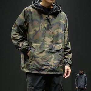 Discover the Versatility of the Oversized Reversible Camouflage Hooded Jacket