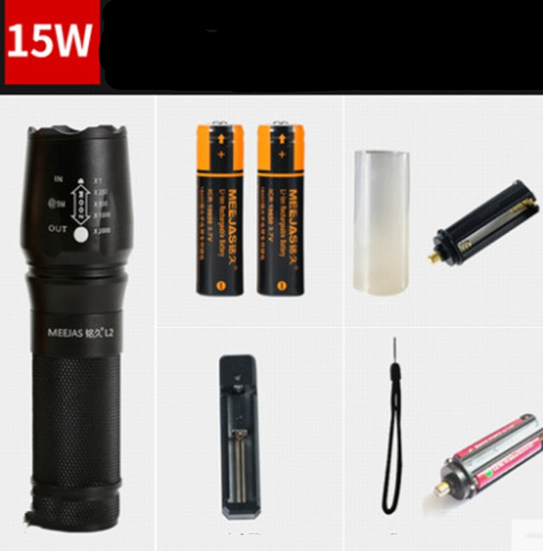 Illuminate Your Adventures with the LED Strong Light Rechargeable Super Bright