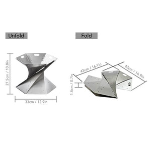 Experience the Great Outdoors with the Easy Storage Folding Camping Bonfire