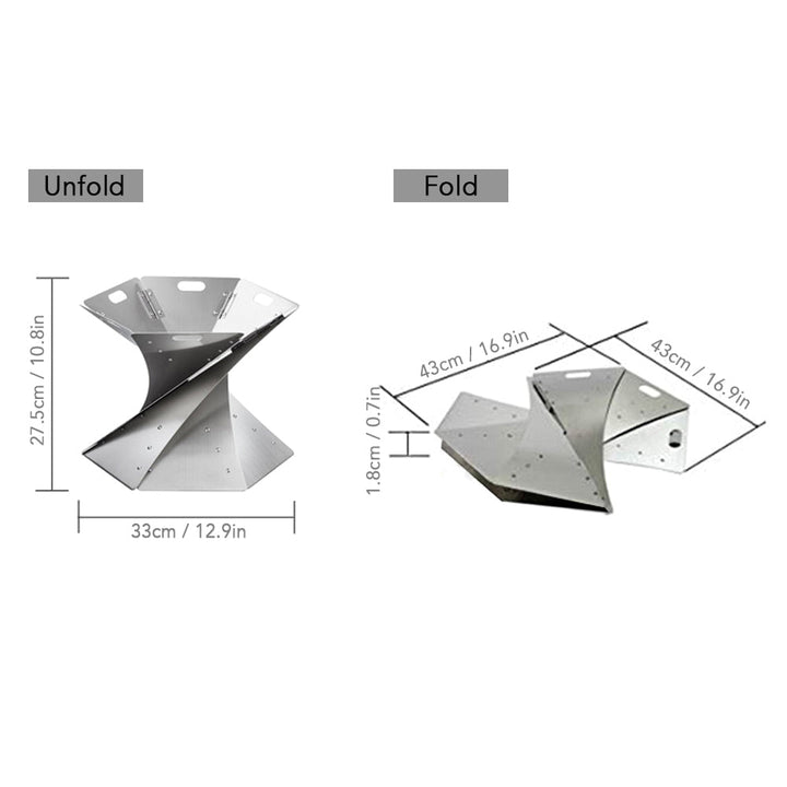 Experience the Great Outdoors with the Easy Storage Folding Camping Bonfire