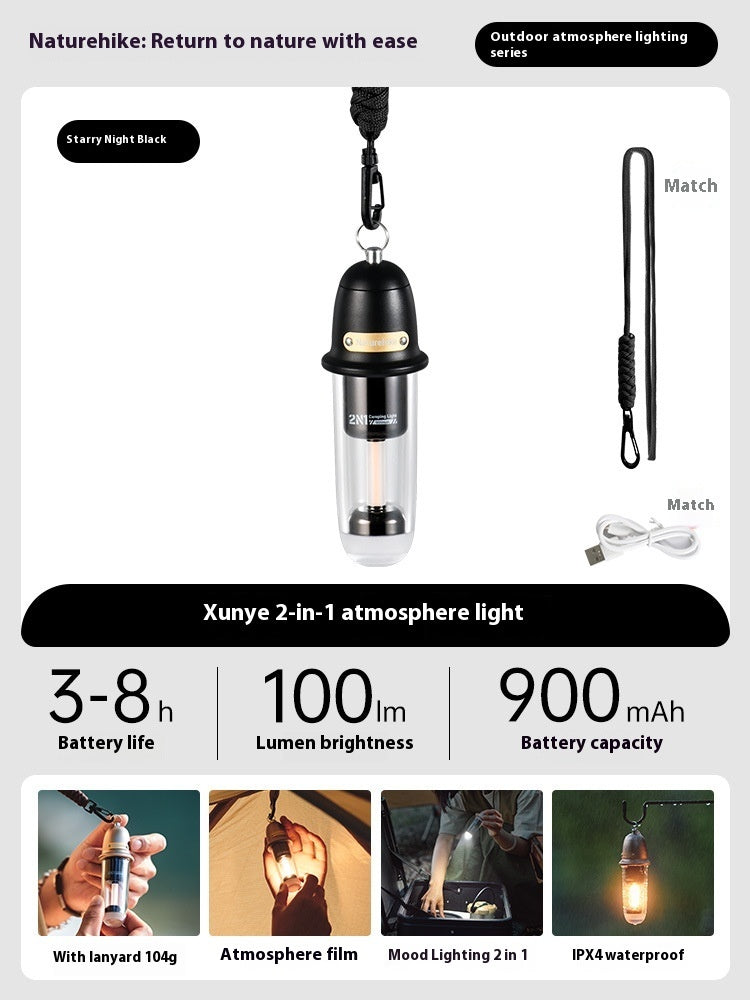 Illuminate Your Adventures with the Retro Style Hanging Lanyard Camping Light
