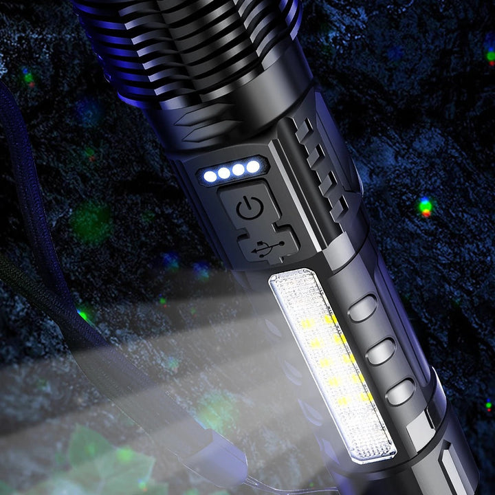Illuminate Your Adventures with the White Laser Waterproof Strong Light Flashlight