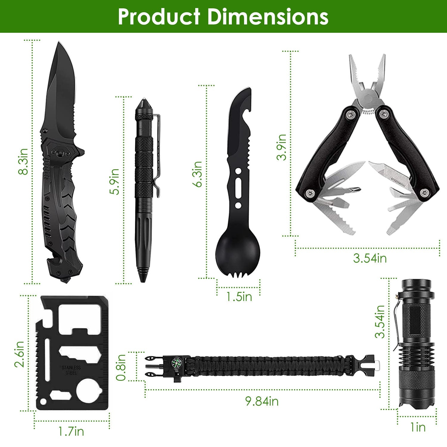 Prepare for the Unexpected with the 47Pcs Emergency Survival Kit