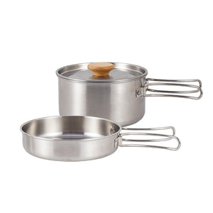 Elevate Your Cooking with the Stainless Steel Folding Handle Pot Set