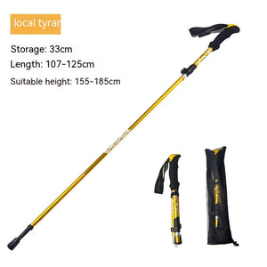 Discover the Ultimate Hiking Companion: Lightweight Aluminum Alloy Telescopic Hiking Stick