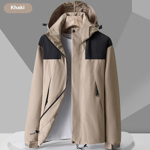 Stay Stylish and Dry with Our Hooded Womens Zip-up Waterproof Jacket