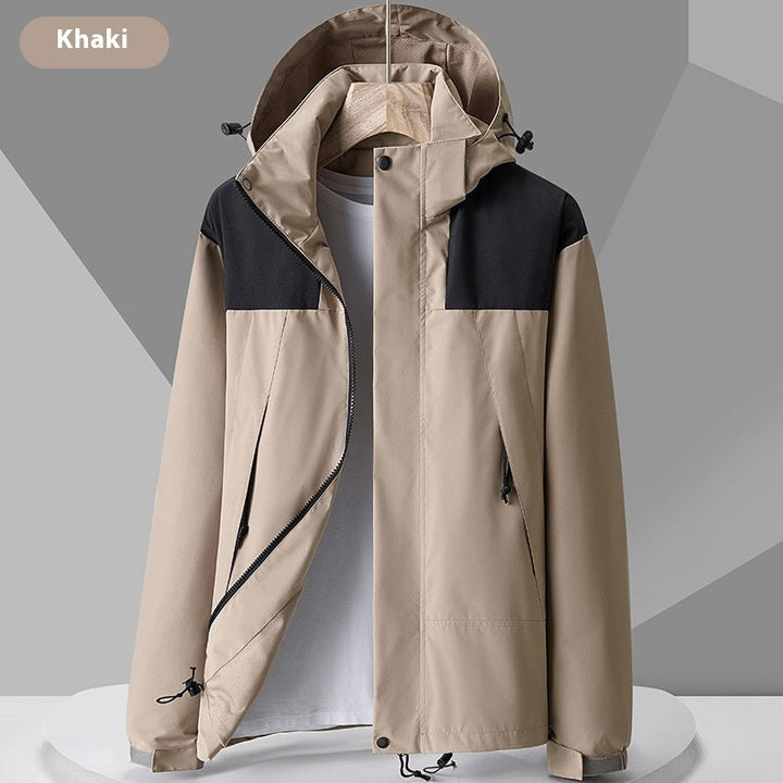 Stay Stylish and Dry with Our Hooded Womens Zip-up Waterproof Jacket