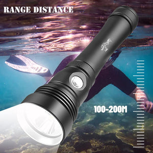 Illuminate Your Adventures with the Outdoor Strong Light Diving LED Flashlight