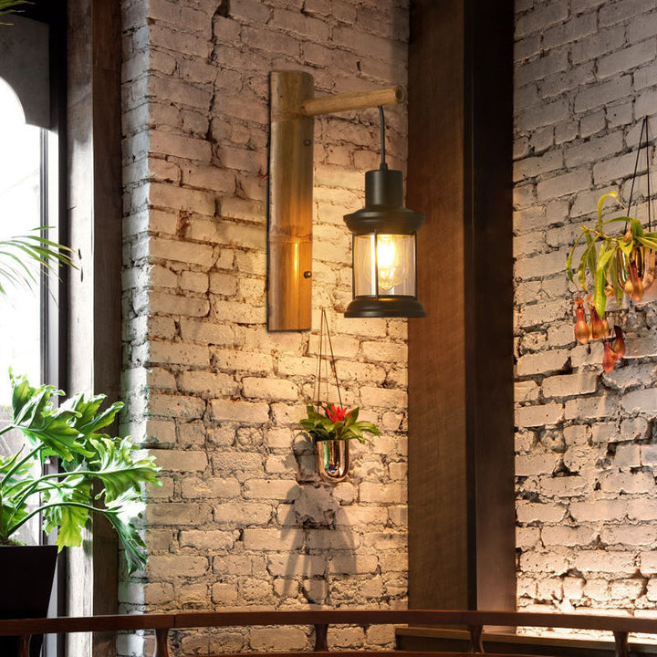 Illuminate Your Space with the Retro Horse Lantern Wall Lamp