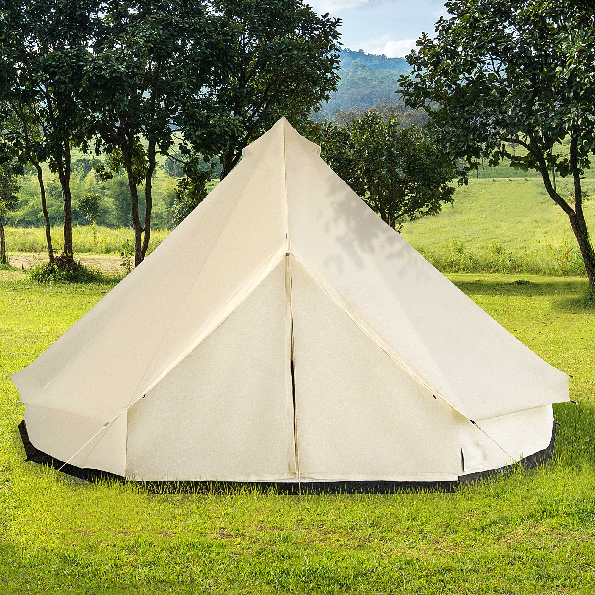 Experience the Great Outdoors with Our 10-Person Large Waterproof Yurt Camping Tent