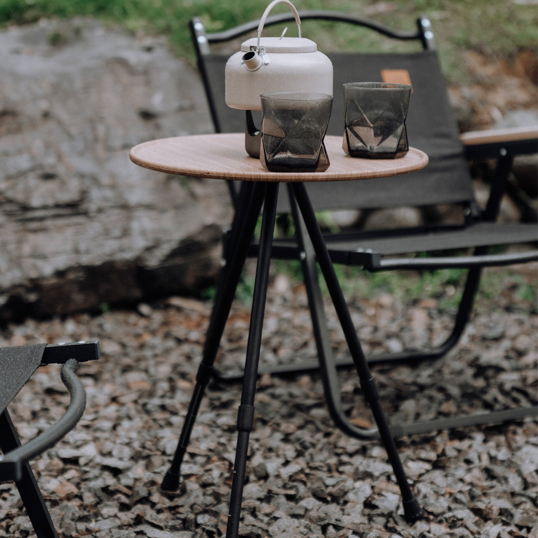 Camping Folding Aluminum Alloy Tripod Table