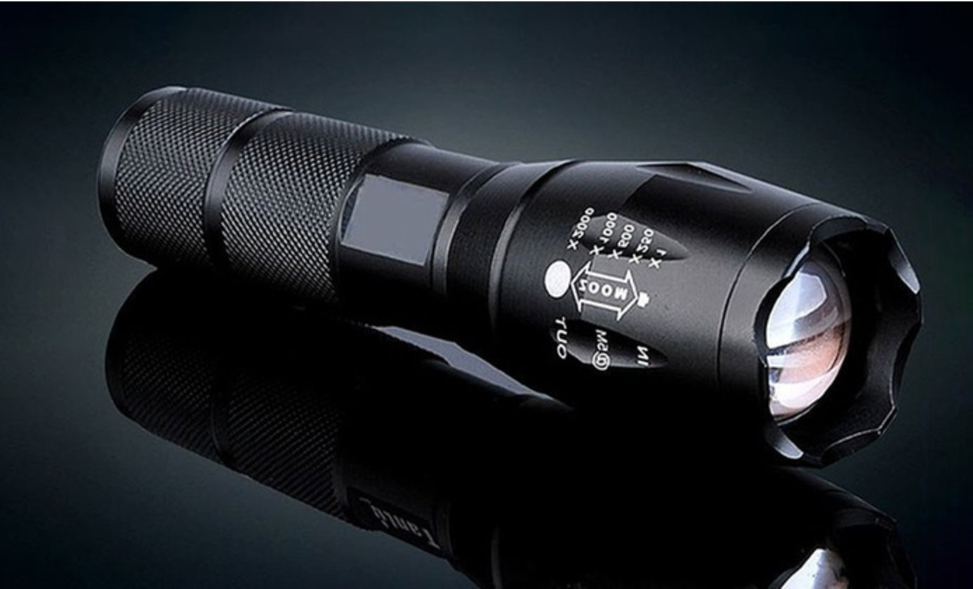 Compact LED Zoom Torch - Versatile Portable Flashlight