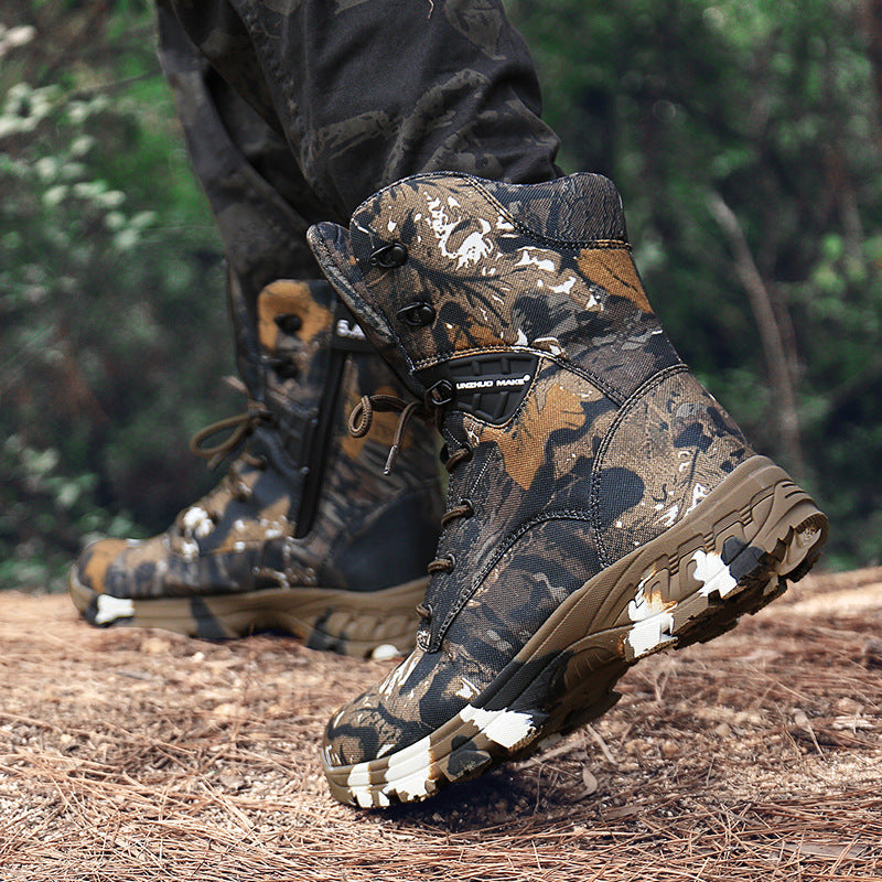 High-top Camouflage Waterproof All-Terrain Boots