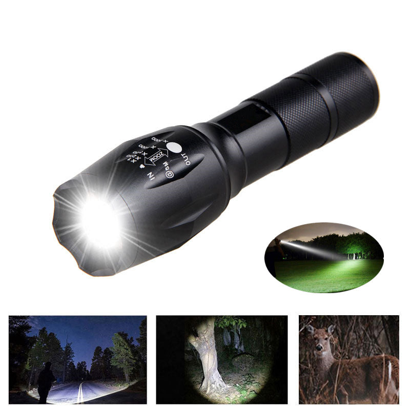 Compact LED Zoom Torch - Versatile Portable Flashlight