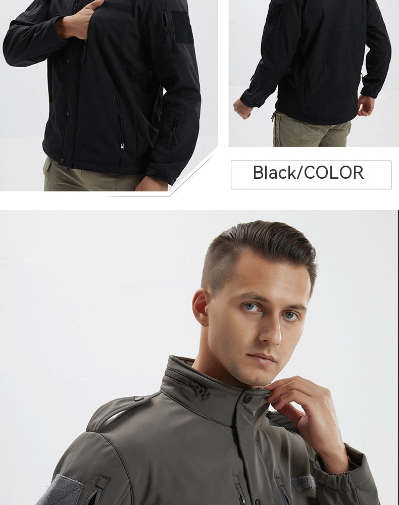 Men's Fleece Jacket Camouflage Waterproof