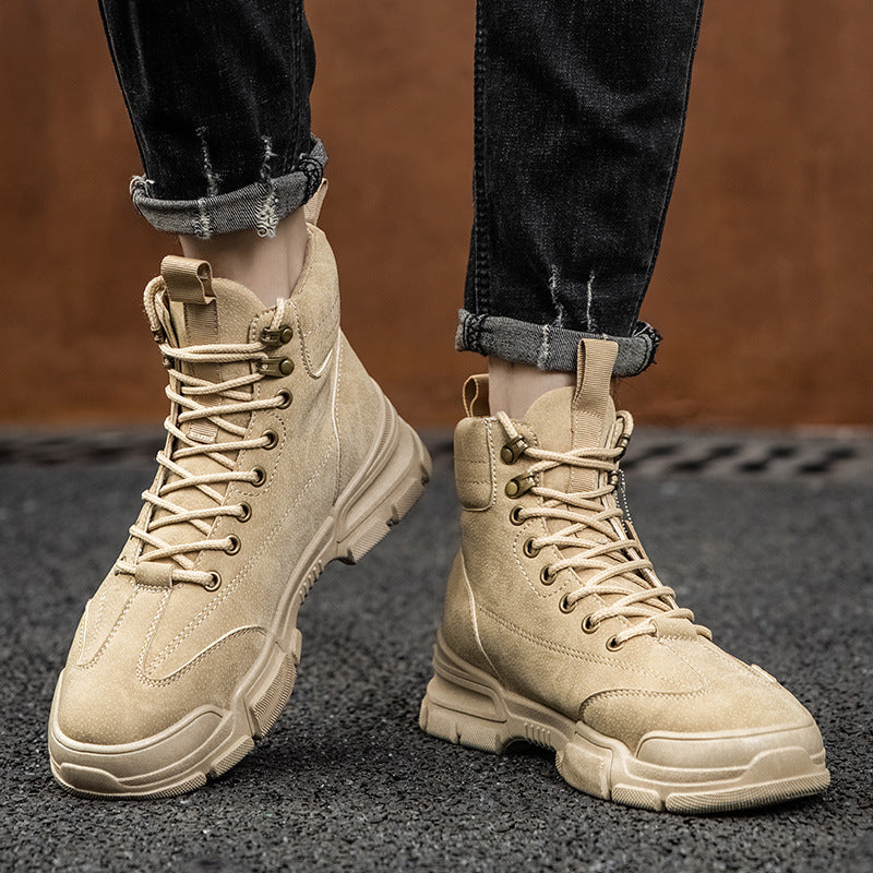 Retro High-top Suede Trail Boots