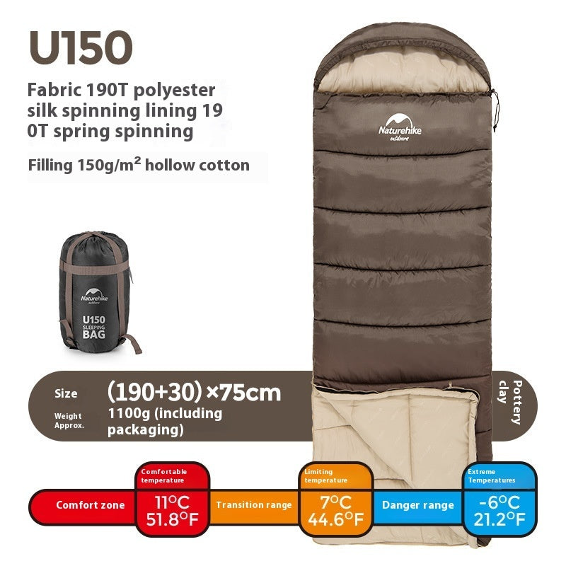 Envelope Style Easy Access, Hooded Sleeping Bag