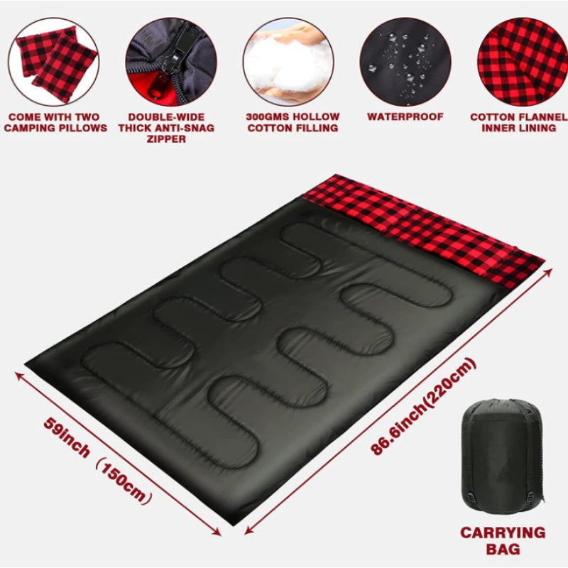 Flannel Camping Sleeping Bag