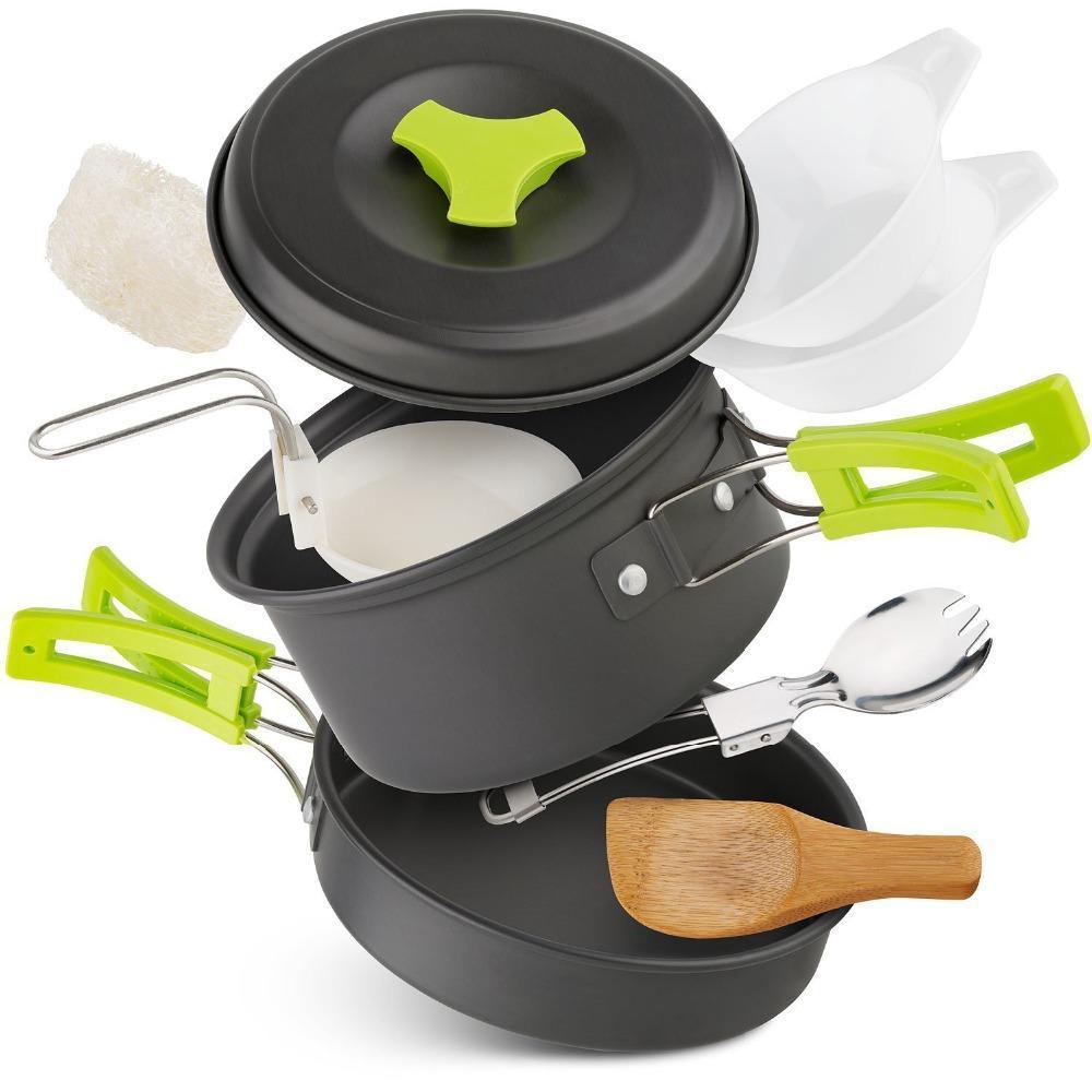 1-2 people camping cookware set