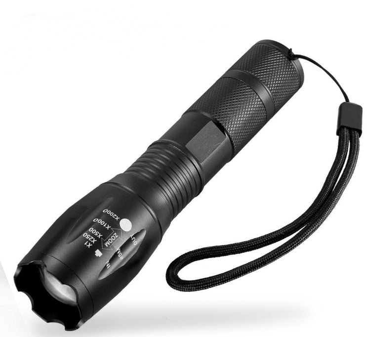 Compact LED Zoom Torch - Versatile Portable Flashlight