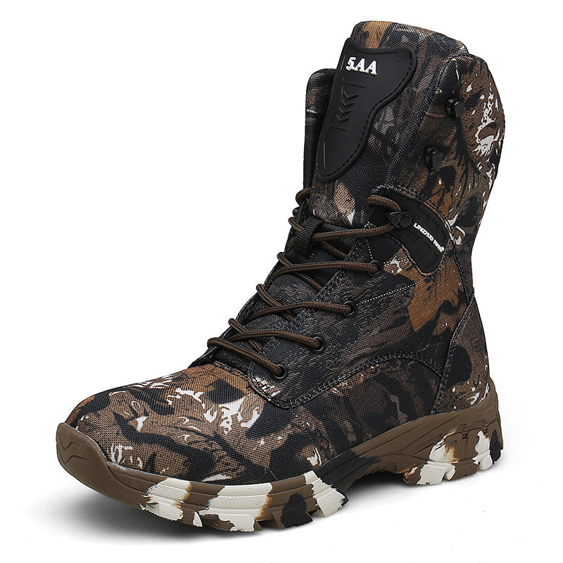 High-top Camouflage Waterproof All-Terrain Boots