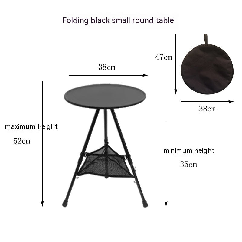 Camping Folding Aluminum Alloy Tripod Table