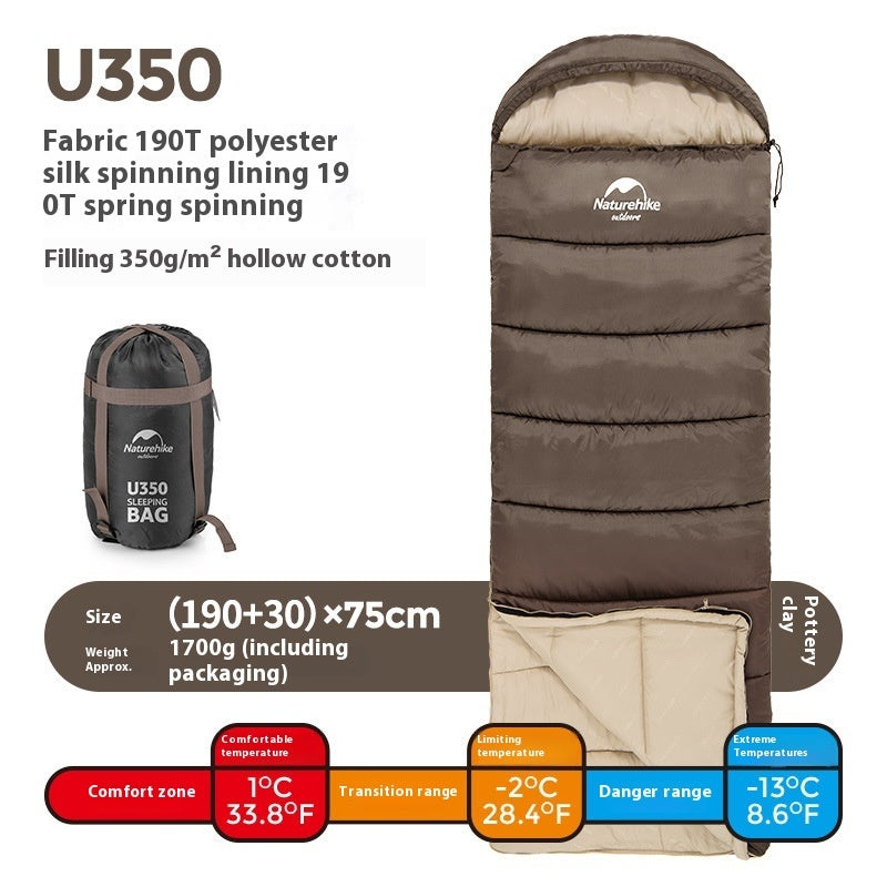 Envelope Style Easy Access, Hooded Sleeping Bag