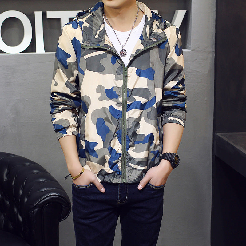 Men's Slim Camouflage Jacket