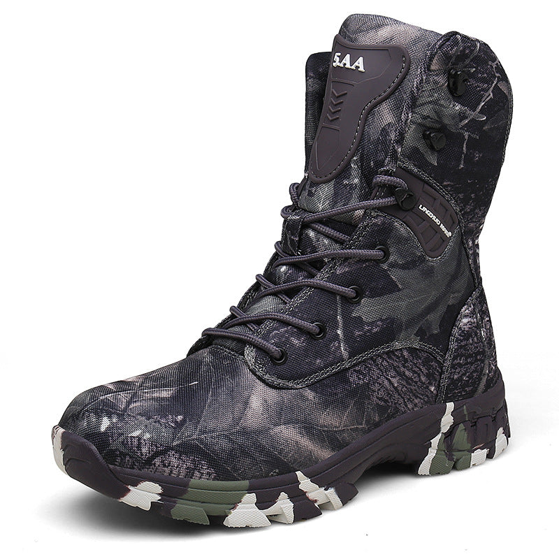 High-top Camouflage Waterproof All-Terrain Boots
