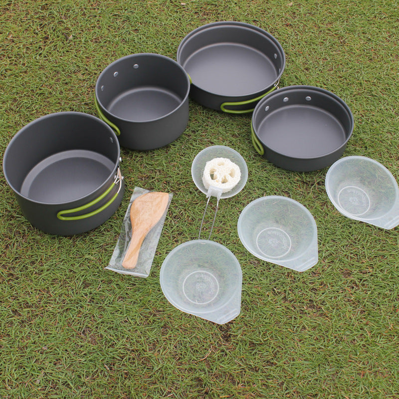 Versatile Non-Stick Camping Cookware Set for Outdoor Cooking