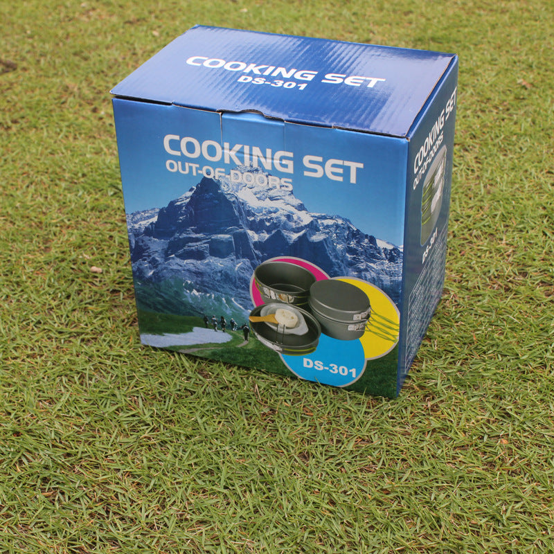 Versatile Non-Stick Camping Cookware Set for Outdoor Cooking