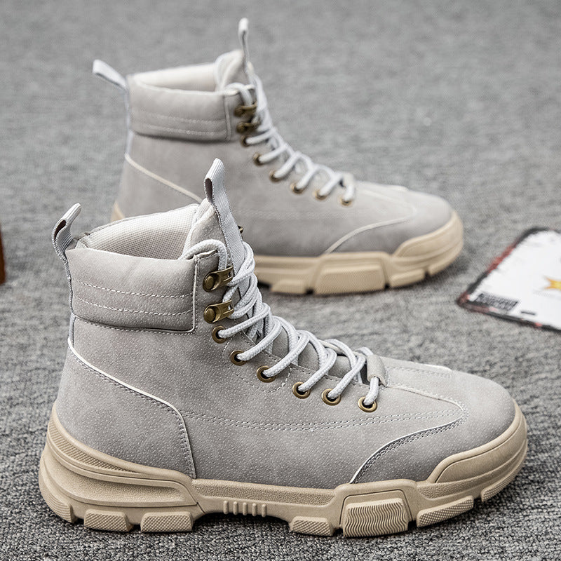 Retro High-top Suede Trail Boots
