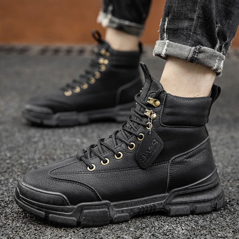 Retro High-top Suede Trail Boots