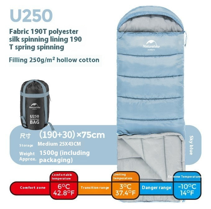 Envelope Style Easy Access, Hooded Sleeping Bag