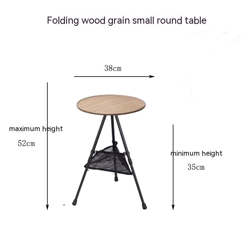 Camping Folding Aluminum Alloy Tripod Table