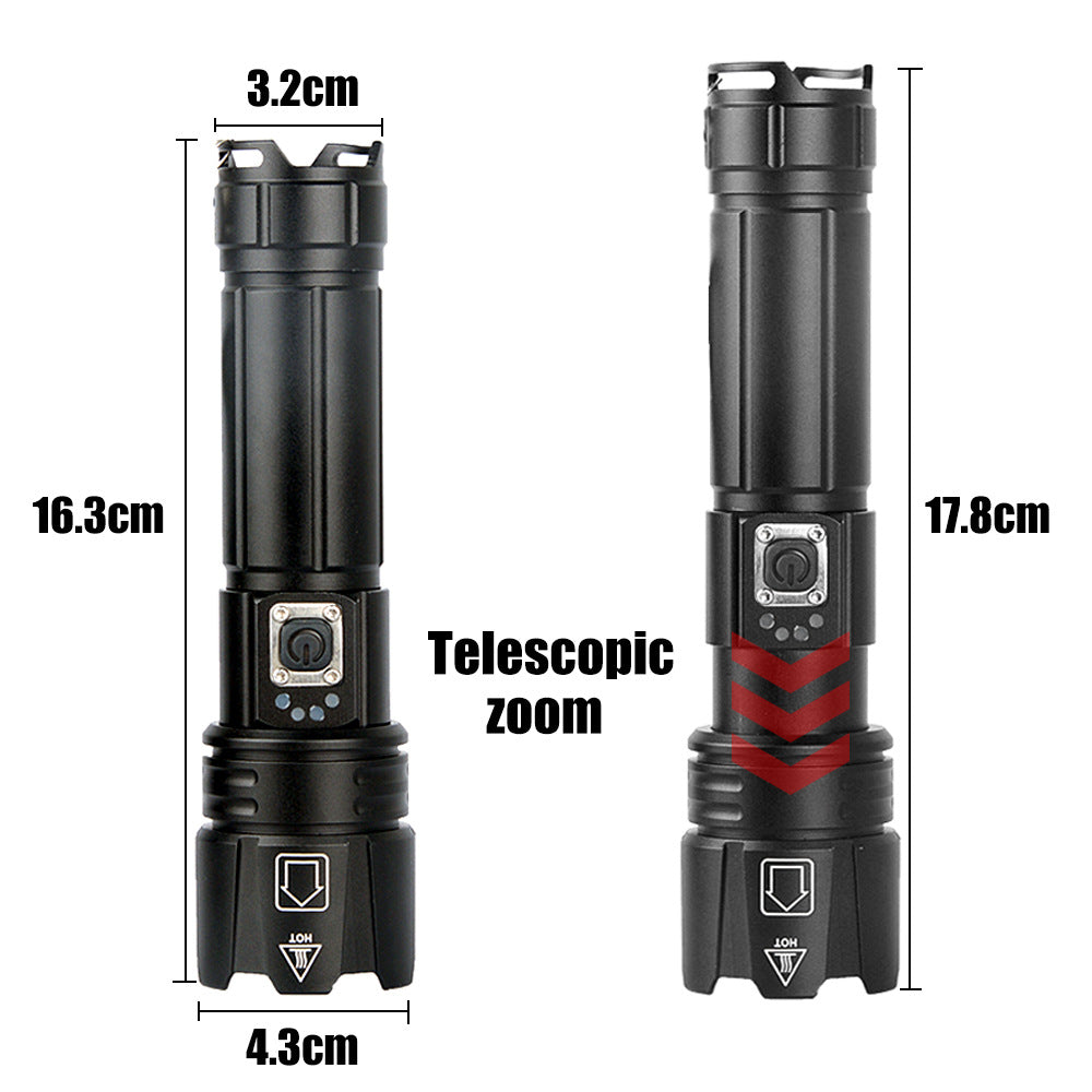 USB Rechargeable Outdoor Strong Flashlight