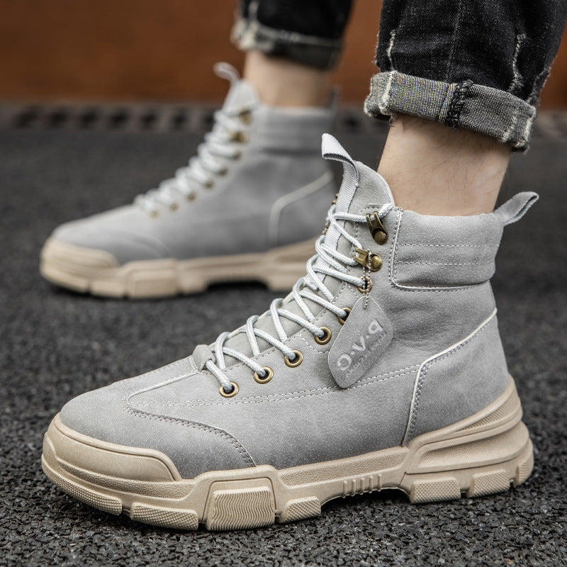 Retro High-top Suede Trail Boots