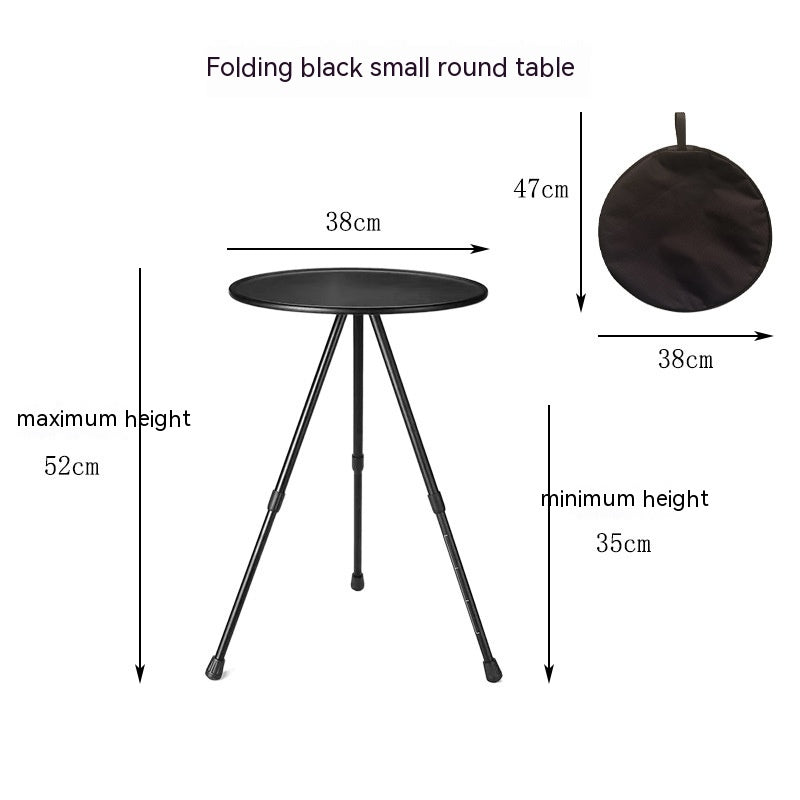 Camping Folding Aluminum Alloy Tripod Table