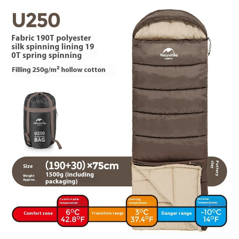 Envelope Style Easy Access, Hooded Sleeping Bag