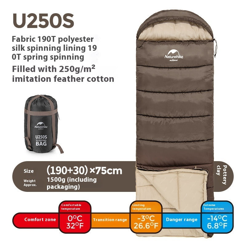 Envelope Style Easy Access, Hooded Sleeping Bag
