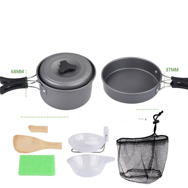 Portable Stacking Camping Cooking Set