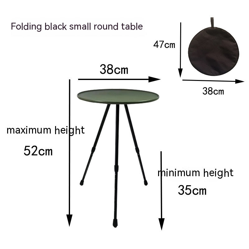 Camping Folding Aluminum Alloy Tripod Table