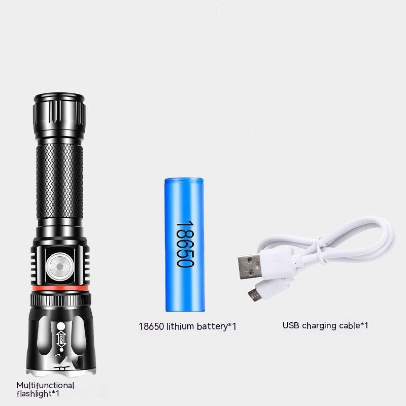 T6 Telescopic Multifunctional Flashlight - 10W Power