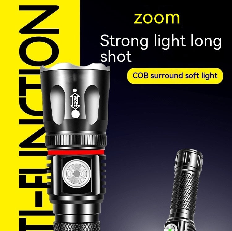 T6 Telescopic Multifunctional Flashlight - 10W Power