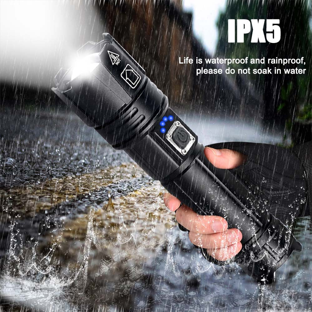 USB Rechargeable Outdoor Strong Flashlight