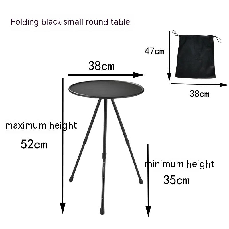 Camping Folding Aluminum Alloy Tripod Table