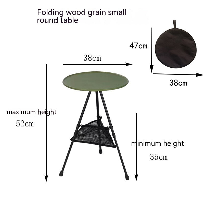 Camping Folding Aluminum Alloy Tripod Table