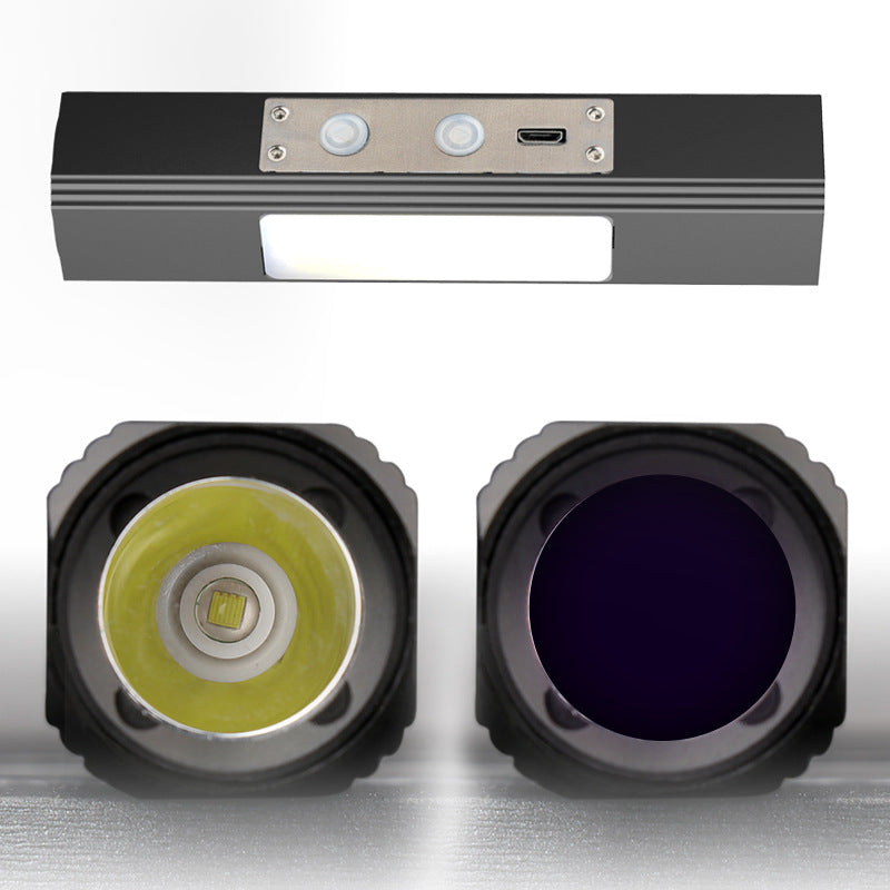 LED Flashlight with Purple Light Detection for Versatile Use