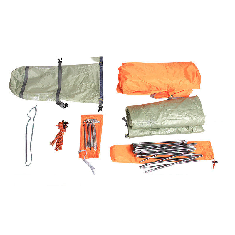Outdoor Double Layer Aluminum Pole Tent
